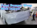 Vinyl Wrap A Front Bumper With Inlays Subaru STI