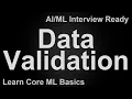Data Validation in Machine Learning Explained in 60 Seconds Checking Data Before Training Infere