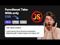 Functional tabs using only CSS no JavaScript