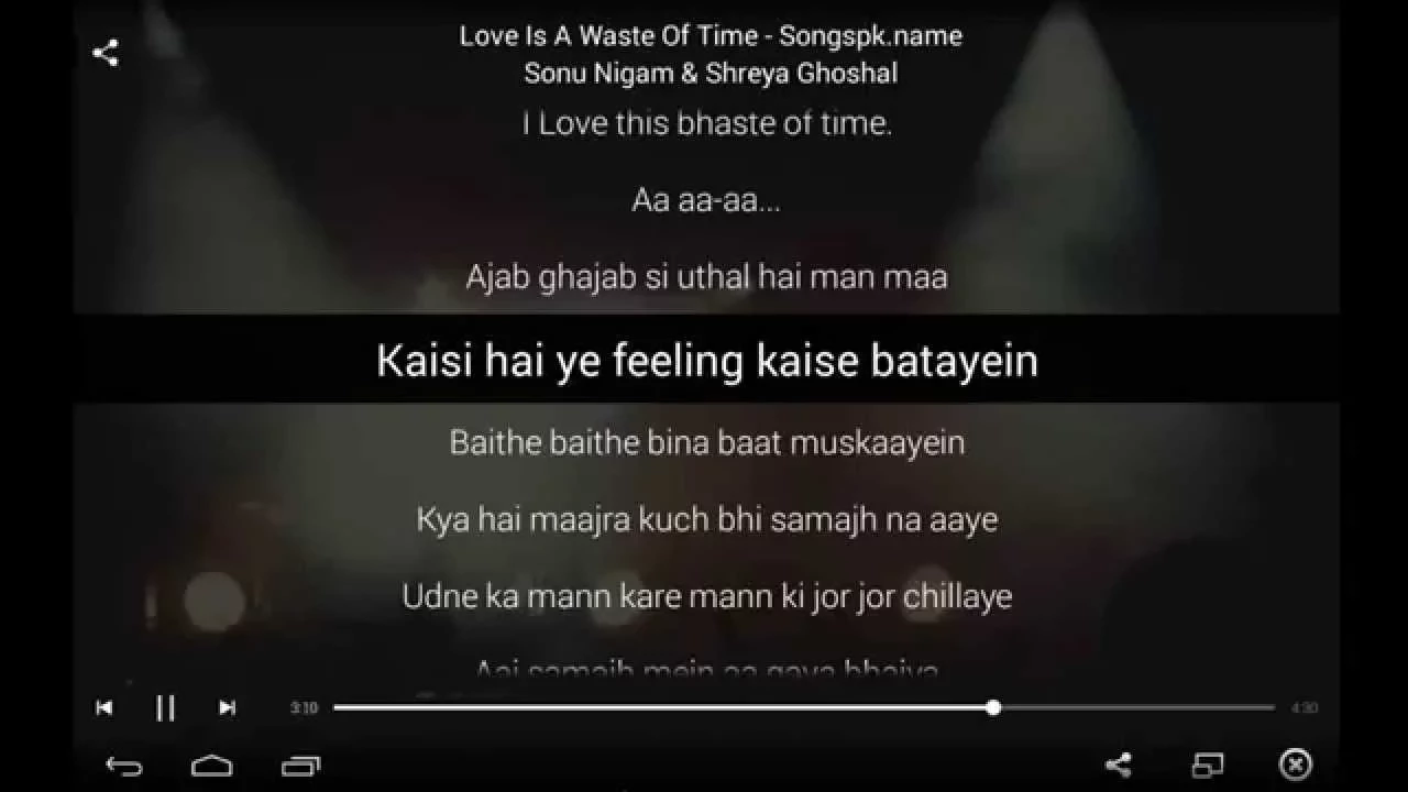 New PK Song - Love Is A Waste Of Time [Lyrics Song] Sonu Nigam & Shreya Ghoshal