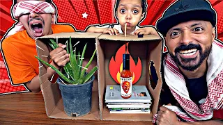 تحدي لاتختار الصندوق الخطأ لايفوتكم ابوخالد اكل الصبار بالشوك صبار 