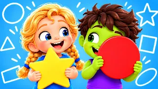 Find the Shapes Around You! 🔵🔺⭐ | Shapes Song by Doggy Doggy Cartoons