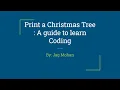 Print Christmas Tree in Java Beginner Level Coding by Jag Mohan
