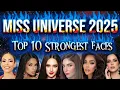 Miss Universe 2025 Reaction video for Top 10 strongest faces Contestants in this year