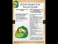 Woodcrest ES Supply List Fourth Grade