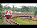 KERETA API PANJANG‼️ MENEMUKAN 33 KERETA API NATARU NGEBUT DI PERLINTASAN DAN TIKUNGAN
