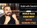 Step By Steps Tutorial To Create Conversational Q A Chatbot Using Gemini Pro Free API