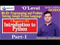 Introduction to Python M3-R5 Chapter 03 O Level NIELIT Part-01 Ratnakar Upadhyay