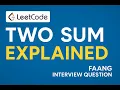 Leetcode 1 - Two Sum HashMap Trick Explained FAANG Interview Prep
