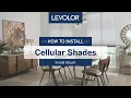 How To Install LEVOLOR Custom Cellular Shades Inside Mount