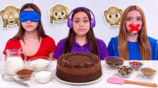 COZINHANDO COM CEGO, SURDO E MUDO!! BLIND DEAF MUTE BAKING CHALLENGE