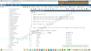 SQL round function SQL round