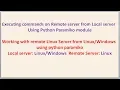 Working with remote Linux Server from Local Linux or Windows server using Python Paramiko module