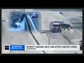 Traffic cameras show squad cars following an SUV gets PIT into another car Bonus car chase crash