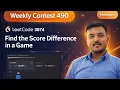 Weekly Contest 490 LeetCode 3847 Find the Score Difference in a Game Java