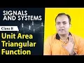 Unit Area Triangular Function Representation of Signals Signals and Systems