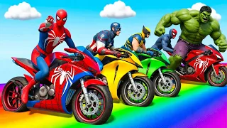 Superhero Motorcycle Obstacle Course and Stunt Challenge