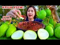KRIUK ASEM NAGIH⁉️ MAKAN RUJAK MANGGA MUDA SAMBEL PEDAS MANGGA MENTAH SAMBEL RUJAK