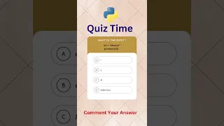 Python Quiz-1