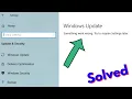 Fix something went wrong try to reopen settings later windows update Problem Solved
