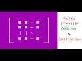 Matrix Processor Addition Subtraction Using Python Part 1