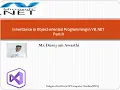 Inheritance in Object oriented Programming in VB NET Part II