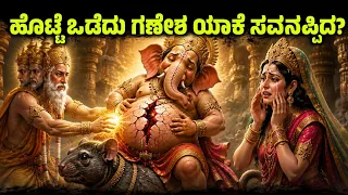 ಹೊಟ್ಟೆ ಒಡೆದು ಗಣೇಶ ಯಾಕೆ ಸವನಪಿದ? ಮತ್ತೆ ಬದುಕಿದ್ದು ಹೇಗೆ Ganesha Chaturthi Story in kannada
