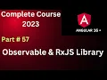What is observable Observer RxJS Library Operators map filter pipe in Angular Angular Tutorial