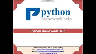 Python Homework Help