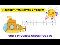 AP Classroom Unit 6 Progress Check MCQ B - substitution