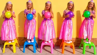 Five Little Rapunzel Jumping On The Bed 🙈  Rapunzel Nursery Rhymes & Kids Songs