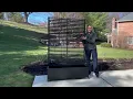 Rolling Metal Raised Garden Bed with Trellis Drainage - by DOVOV
