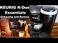 Keurig K-Duo Essentials Coffee Maker Unboxing Review and Demo