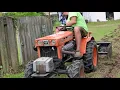 Driveway restoration with kubota b7100