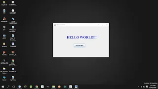Java How to Display HELLO WORLD in a GUI