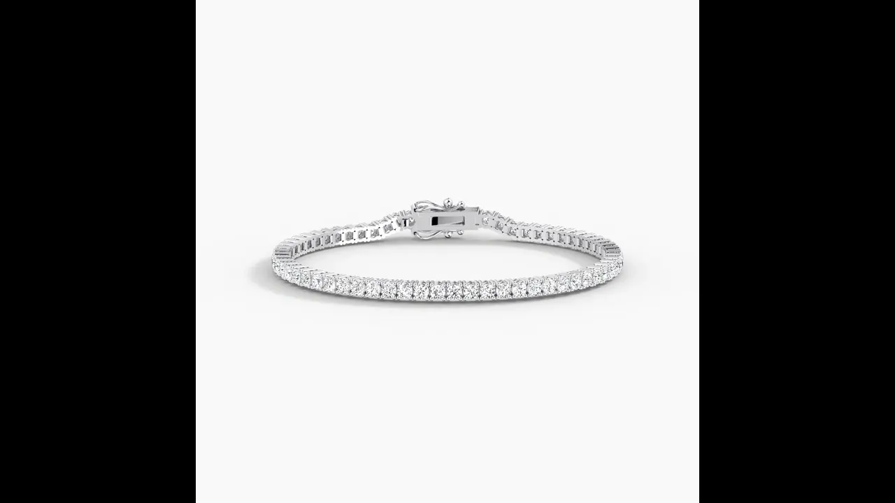 5 CTW Lab-Grown Diamond Tennis Bracelet in 14K Gold/Platinum – Classic & Timeless