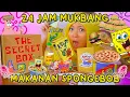 Download Lagu 24 JAM MUKBANG MAKANAN SPONGEBOB ?! MAKAN KRUSTY KRAB SAMA UBUR UBUR 😱 🍔🍟🍕
