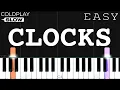 Coldplay - Clocks SLOW EASY Piano Tutorial