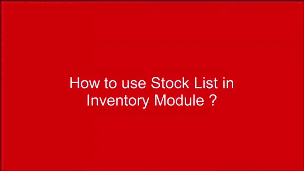Stock List