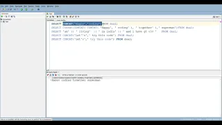 Just know How Concatenates Or Concat Function Works in Oracle - Cool s