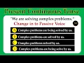 Active and Passive Voice Present Continuous Tense English Grammar Quiz No 1 Quality English