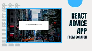 Random Quote Generator - React Fetch API Data Build and Deploy a Real Advice App Project