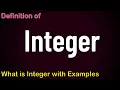 Integer What is Integer Definition of Integer in Math with Example by KaziSilo