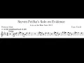 Steven Feifke's Solo on 'Evidence' - Transcription