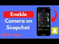 How to Enable Camera on Snapchat iPhone iPad Updated Allow Camera Access on Snapchat