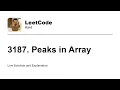3187 Peaks in Array Leetcode Hard