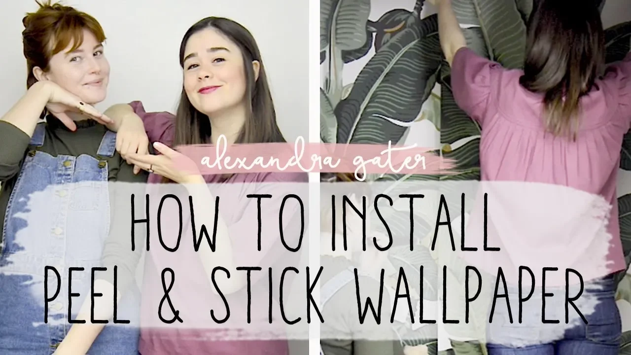 DIY Renter-Friendly Accent Wall | Peel And Stick Wallpaper How-To