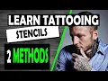 how to make a TATTOO STENCIL for beginners