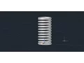 AutoCAD 3D Spring Tutorial How To Use Command Helix