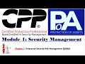 Module 1 - Chapter Enterprise Security Risk Management ESRM